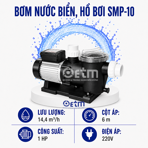BƠM NƯỚC BIỂN HỒ BƠI SMP-10